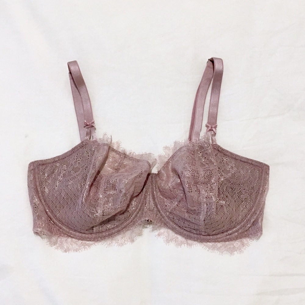 VS Wicked Unlined Shimmer Uplift Bra
